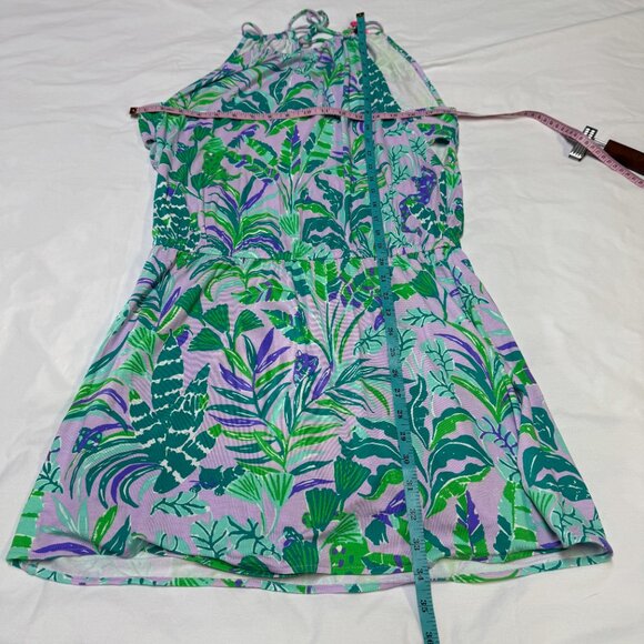 Lilly Pulitzer Gianni Skort Romper Purple Iris on the Chase M EUC - Picture 11 of 13